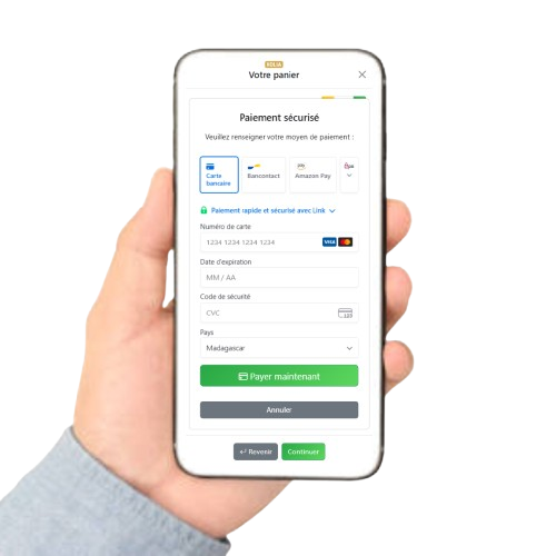 Borne autonome avec paiement intégré